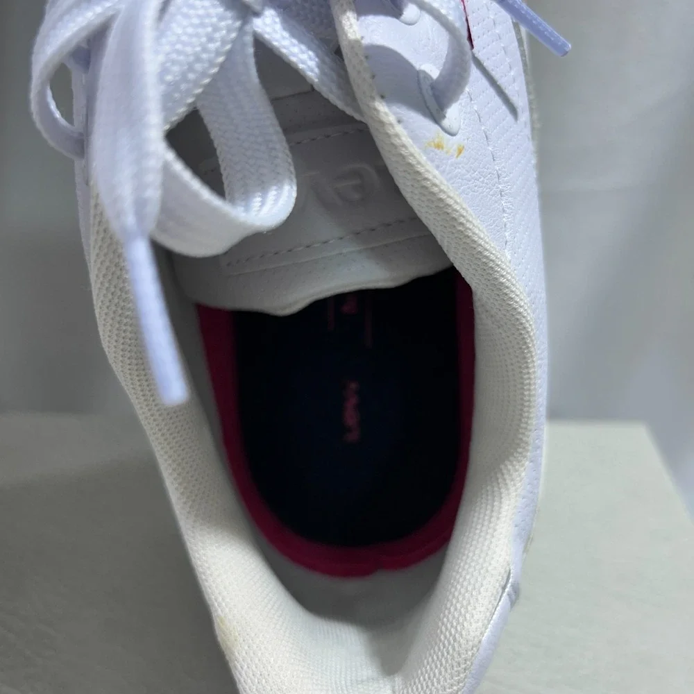 Levi's Mens Sneakers Size 10.5 White Lance Perforated Faux-Leather Low Top Skate